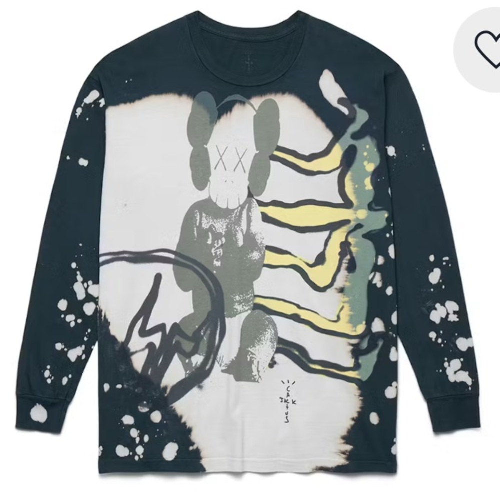 Travis Scott Cactus Jack + Kaws For Fragment L/S Tee